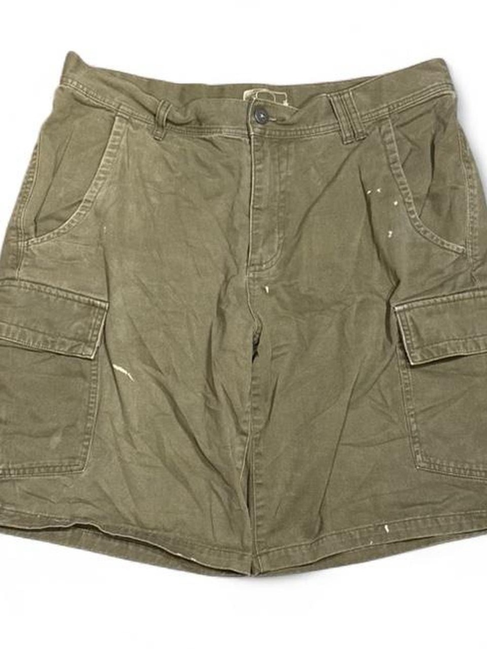 Y2K Oakley Green Paint Splatter Cargo Shorts